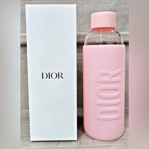 NIB Limited Edition Christian Dior Glass Water Bottle